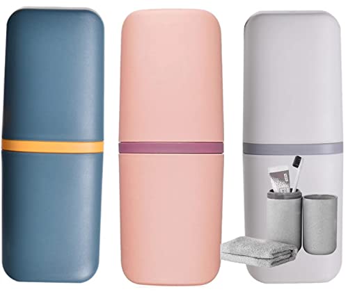 3 Portaspazzolino Da Viaggio In Plastica - Custodie Portatili Per Dentifricio - Per Campeggio E Casa - Foto 7