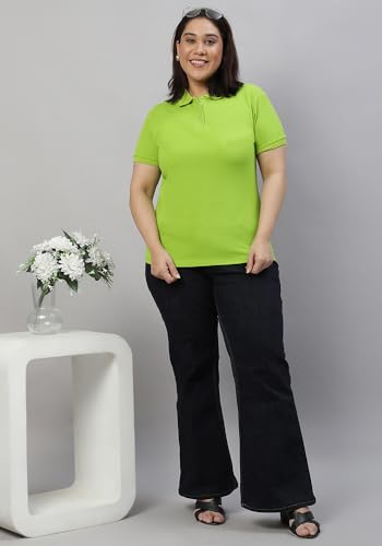 Image of Wear Your Opinion Womens Plus Size Polo Collar Neck T-Shirt Top
