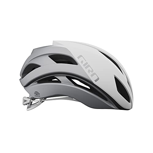 Giro Eclipse Spherical Adult Road Cycling Helmet - Matte White/Silver, Medium (55-59 cm)