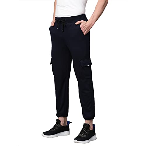 Image of Kraasa Men's Stylish Relaxed Regular Fit Cargos Trousers