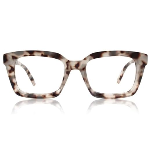 JiSoo Óculos De Leitura Grandes Para Mulheres, 1,5, Armação Grande Com Dobradiça Mola, Cinza Médio