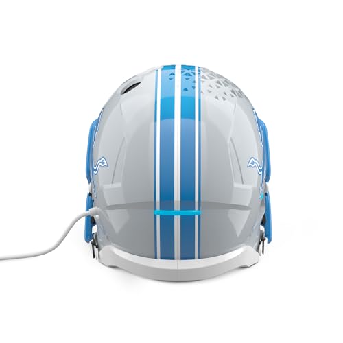 Image of NFL Echo Dot Bundle: Includes Echo Dot | Charcoal and Limited-Edition NFL Helmet Stand | Detroit Lions