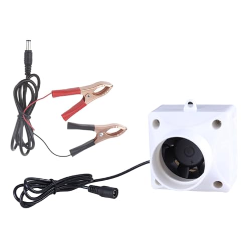 Ventilador de 50 mm 48 W 50 Blower con terminales de batería para el taller Ventilación 350 M³/hora Flujos de aire Ventilación continua de funcionamiento