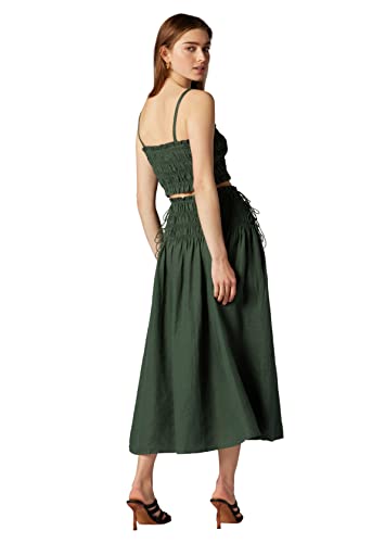 Women's Clover Skirt in Jungle Green4