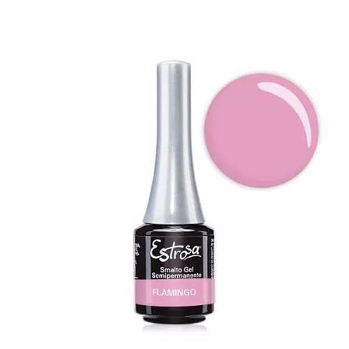 Estrosa Smalto Semiper.Colore 7 Ml. 7906 Flamingo, Smalto Professionale, 7 ml