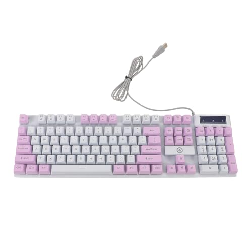 Clavier mécanique 104 touches avec rétroéclairage RGB pour PC de bureau gamer