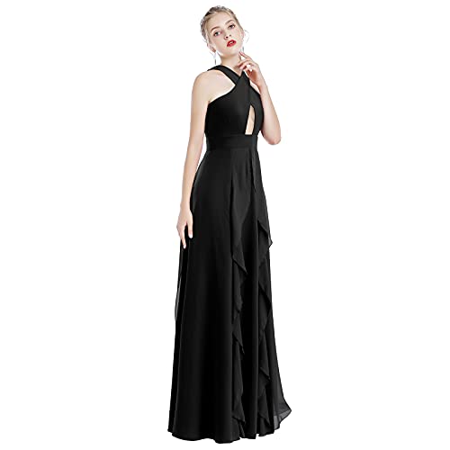 Image of Women Transformer Hi Low Evening Long Prom Dress Halter Convertible Multi Way Spaghetti Strap Wedding Cocktail Maxi Gown
