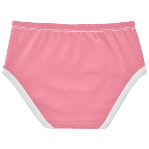 Joisal Toddler Girls Underwear 2t Cotton Panties for Girl Personalized Kids Briefs Undies Salmon Pink2