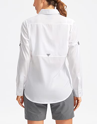 Pudolla Women's UPF 50+ UV Sun Protection Shirts Long Sleeve Fishing Hiking Shirt Cool Lightweight Travel Safari Shirts3