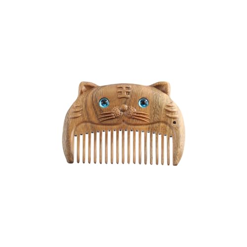 Peine de madera pequeño con masaje para cabello y bolsillo miniatura 7