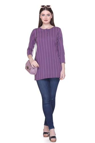 Image of Women Regular Fit Henley All Over Print T-Shirt (Combo of 2) | Small-5XL