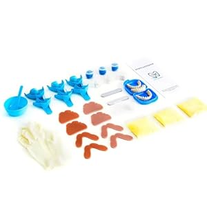 DENTUREWAY DIY Denture Kit with Impression(3 Sets of False Teeth),Do-It-Yourself Denture Solution,DIY Partial Denture kit, DIY Denture (Nature)