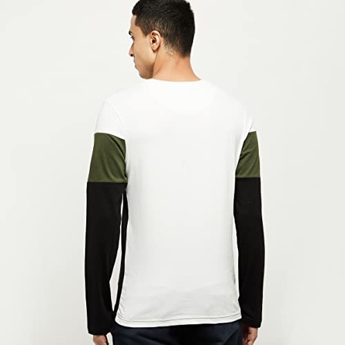 Image of Max Men Colourblocked Ultra Slim Fit Crew Neck T-Shirt