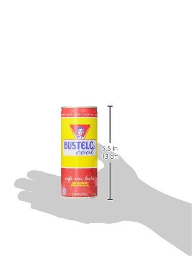 Bustelo Cool Cafe Con Leche Coffee Beverage, 8 Ounce (Pack of 12)