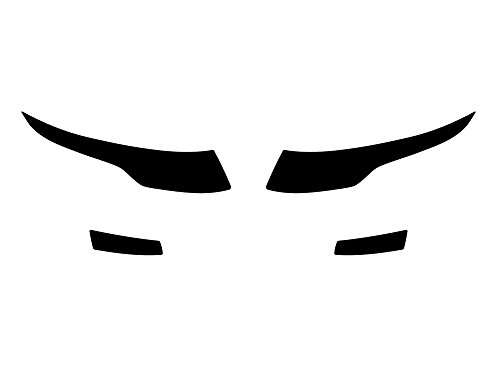 Rvinyl Headlight Protection Film Covers Compatible with Land Rover Range Rover Evoque 2012-2015 - Matte Smoke
