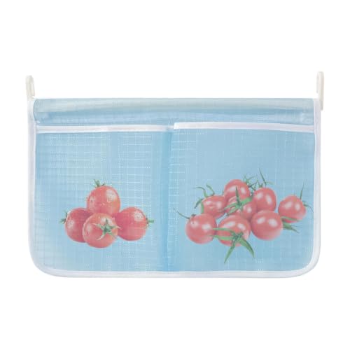 Organizador para puerta de frigorífico, pequeño, reutilizable, transpirable, organizador para puerta de frigorífico, cesta, bolsa de malla | Para aperitivos, bolsas de té, cocina, autocaravana, sala