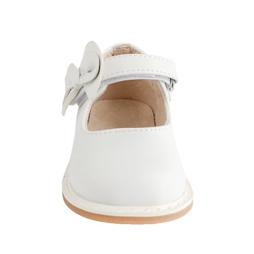 Baby Deer Girls Vegan Leather 1-Strap with Double Bow for Dress or Play3