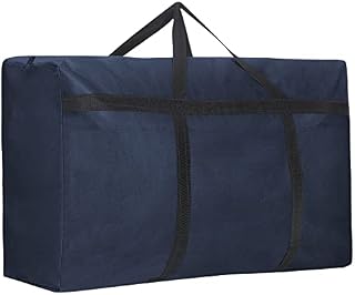 WENYA Extra Large Storage Bag, Waterproof Heavy Duty 1680D Oxford Storage Bag with Zips and Carry Handle for Duvets, Bedding, Clothes and Moving (150Lx1)
