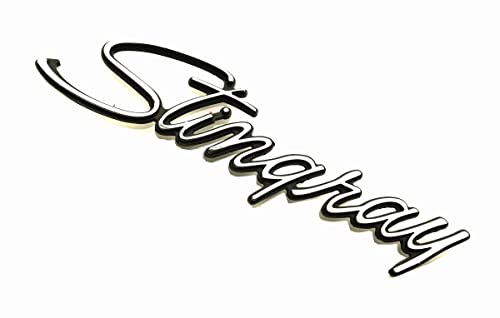 Image of 1x 1969-1973 Corvette C3 Stingray Emblems 3D Badges Front Fender Trim Parts 5238 Replacement for C3