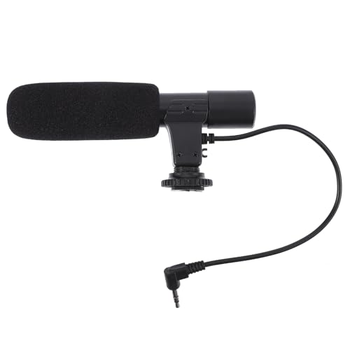Micrófono para cámara DSLR ideal para entrevistas en la calle y vlogs de viajes con jack 3.5mm