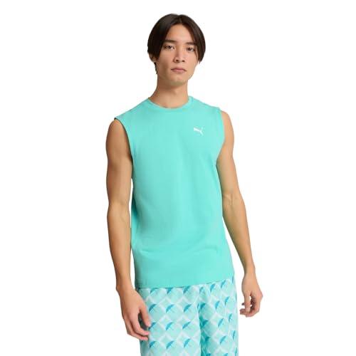 Débardeur sport PUMA Essentials homme anti-transpiration bleu Aquatic grandes tailles
