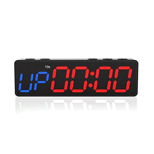 Reloj de entrenamiento con batería, mini gimnasio portátil con imán incorporado para gimnasio en casa, temporizador programable de cuenta atrás y cuenta ascendente miniatura 1