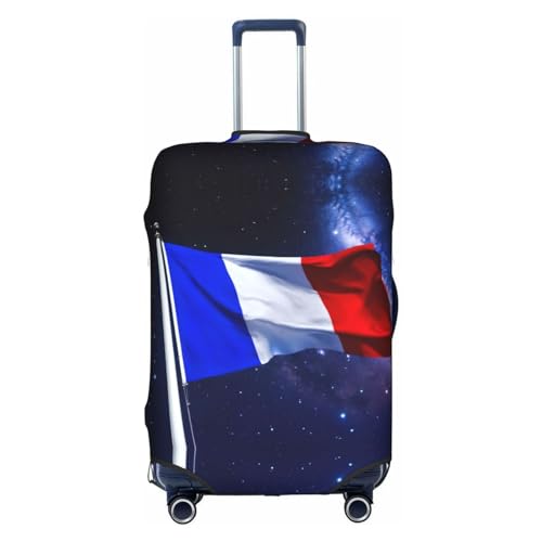 Housse de bagage drapeau français chic motif jardin opulent pour valise