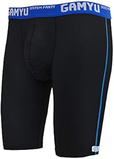 GAMYU Kinetic Long Leg Perpormanxe Boxers Mens Spandex Underwear with Ball Park Pouch 8.5Inch
