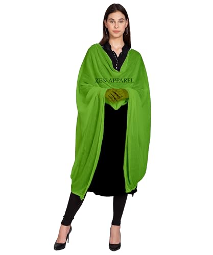 Image of Zen Women's Solid Premium Cotton Dupatta 2.25 Meters 100% Pure Cotton