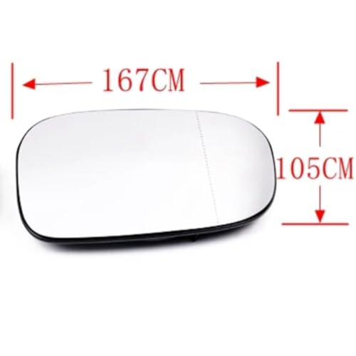 Espejo calefactable derecho para Volvo C30, S60 y C70 con cristal gran angular 4
