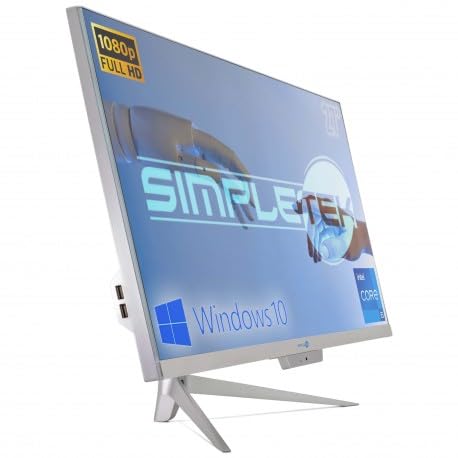 SIMPLETEK PC All in One RGB Core i5 Windows 10 Pro 27" Full HD RAM 16 GB SSD 960 GB | Webcam Integrata, WiFi5, Bluetooth | Computer Fisso Desktop