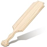Caydo 15 Inch Unfinished Wooden Paddle, Solid Pine Wooden Paddle, Sorority Paddle with Flat Head Handle for DIY Drawing, Wedding Decoration