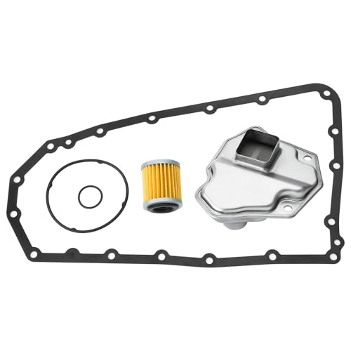 Transmission Oil Filter Pan Gasket Kit Fit for Nissan Altima Rogue Sentra NV200, Fit for Dodge Caliber, Fit for Jeep, Fit for Mitsubishi with JF011E Gearbox Replaces# 31728-1XF02 31728-1XF03