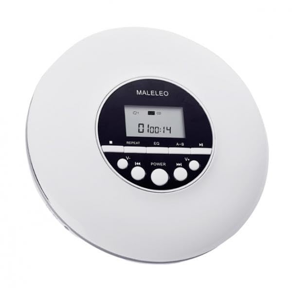 Multifunction Portable CD Player Lightweight Stereo for Running Car White|Portable o & Headphones|Personal CD Players