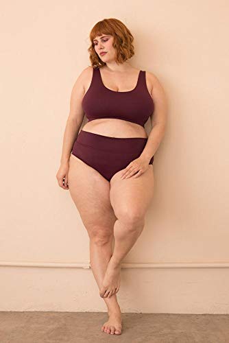 Parte de Baixo Sunkini Comfy Plus Size Vinho