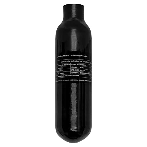 Réservoir D'air TUXING 4500Psi PCP 0,22L / 13Ci – Fibre De Carbone HPA Avec Régulateur – Neuf