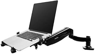 FLEXIMOUNTS 2-in-1 Monitor Arm Laptop Mount Stand Swivel Gas Spring LCD arm Desk