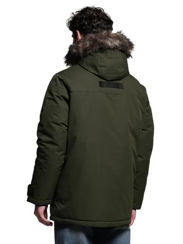 Image of JACK & JONES Men's Polyester Standard Length A-Line Coat