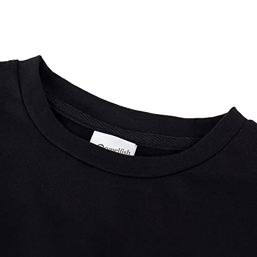 Image of Noomelfish Girls Short Sleeve Fringe T-Shirts Soft Jersey Cotton Tee Tops (3-12 Years)