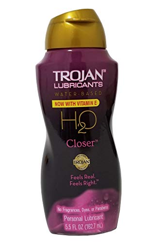 Trojan Lubricants H2O Closer Water Based Personal Lube Feels Real Feels Right cover