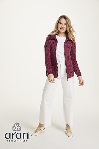 Image of Zippered Wool Sweater by Aran Woollen Mills