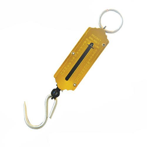 Satguru Fish Spring Balance Luggage Portable Weighing Scale, Yellow, 25kg-image-3