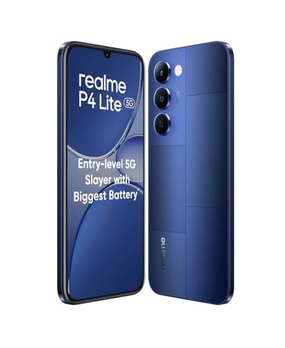 Image of realme P4 Lite 5G (Mosaic Blue, 64GB Storage), (4GB RAM)