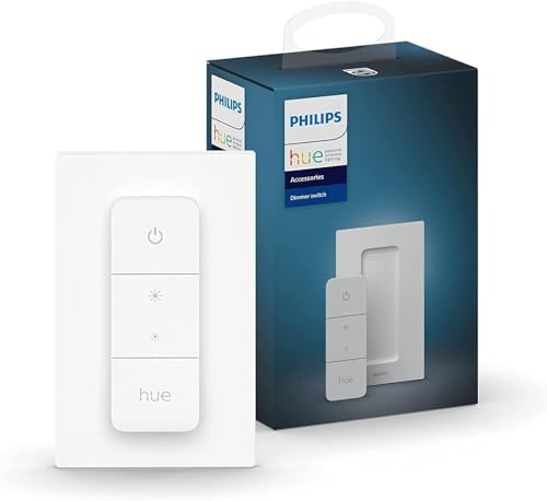 Philips Hue Smart Wireless Dimmer Switch V2 (Installation-Free, E...