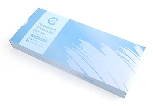Color Around Aluminum Watercolor Palette (26 Well(8.07"X3.35"X0.71")) #TOP2