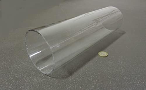 Polycarbonate Round Tube 3.50" (3 1/2") OD x (3 1/4") 3.25" ID x 1/8" Wall x 12" (More Length Options)