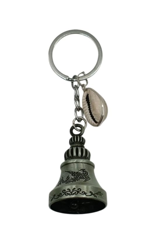 Image of Classic Antique Tibetan Temple Bell Shaped Keyring for Gift Gaurdian bell for Car Bike Bags Metal Key ring Key Chain Bag Charm Gift