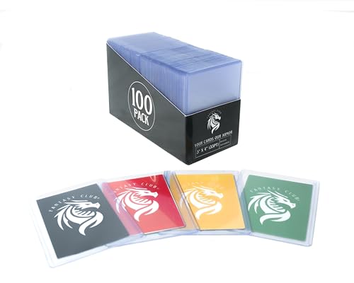 100 Toploaders Rigides pour Cartes TCG – Protection Premium Ultra Transparente – Taille Standard 66 × 91 mm – Protecteurs pour Cartes Pokémon, MTG et Sports | FANTASY CLUB – vue 4