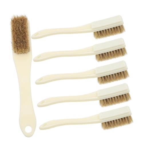 Ipetboom Utility Brush Set 6pcs Stiff Bristle Cleaning Brush for Household for Felt Air Vent Cleaner