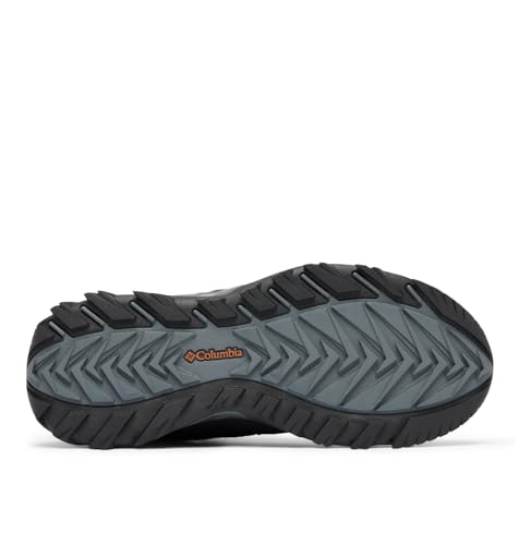 Columbia Men's Strata Trail Mid Waterproof, Black/Owl, 7 Wide